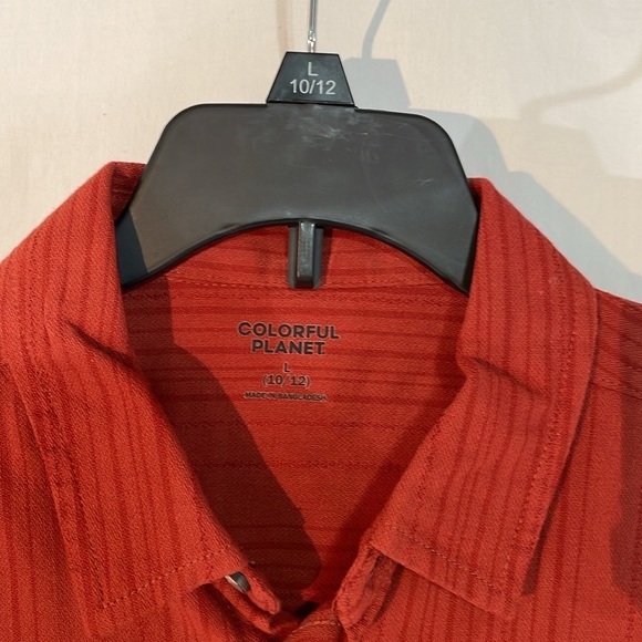 NWT Bundle of 3 Boys Button up Shirts Size Large (10-12) short sleeve, 3 colors - Picture 8 of 14